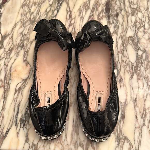 Miu Miu, patent black, size 6 - Picture 3 of 8
